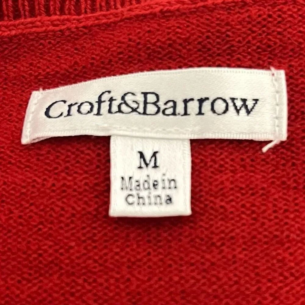 Croft & Barrow Red Sweater   Sz M